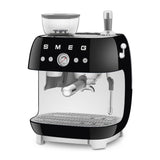 Smeg Retro-Style Semi Automatic Espresso Machine with Grinder EGF03BLUS (Black) Espresso Machine Smeg