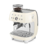Smeg Retro-Style Semi Automatic Espresso Machine with Grinder EGF03CRUS (Cream) Espresso Machine Smeg