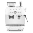 Smeg Retro-Style Semi Automatic Espresso Machine with Grinder EGF03WHUS (White) Espresso Machine Smeg