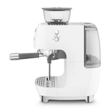 Smeg Retro-Style Semi Automatic Espresso Machine with Grinder EGF03WHUS (White) Espresso Machine Smeg