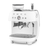 Smeg Retro-Style Semi Automatic Espresso Machine with Grinder EGF03WHUS (White) Espresso Machine Smeg