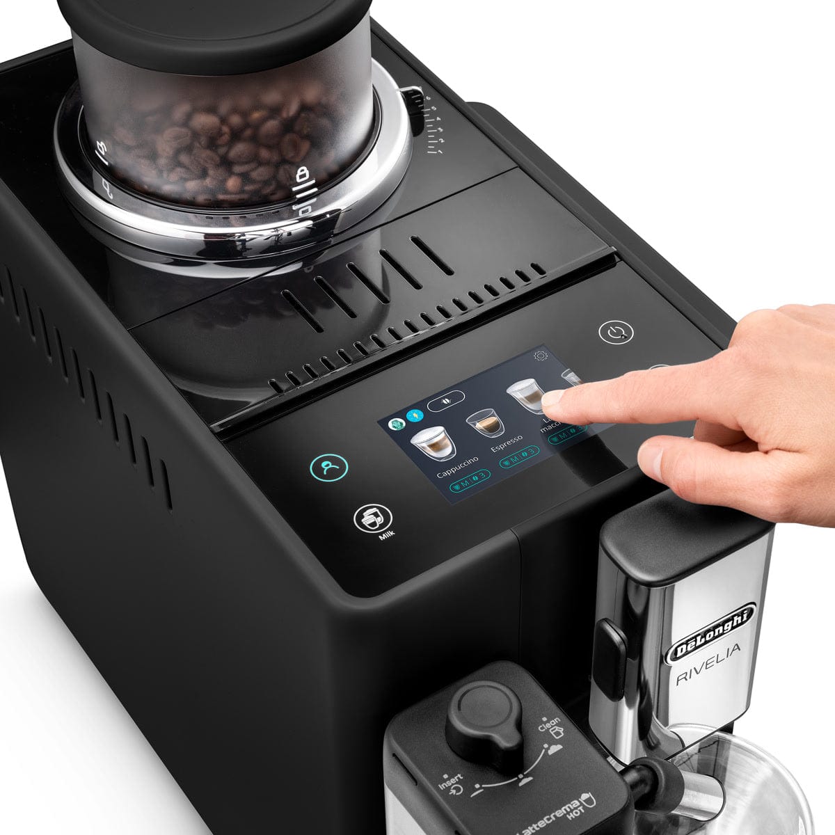 De'Longhi Rivelia Super Automatic Espresso Machine EXAM44055B (Onyx Bl
