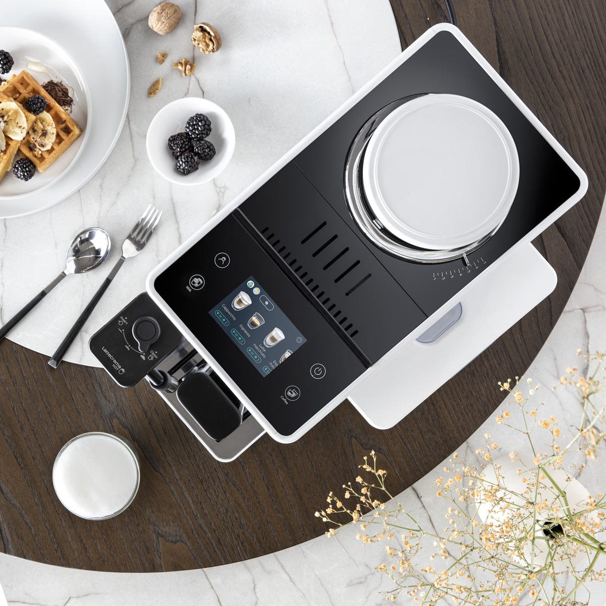 De'Longhi Rivelia Super Automatic Espresso Machine EXAM44055W (Arctic White) Super Automatic Espresso Machine DeLonghi