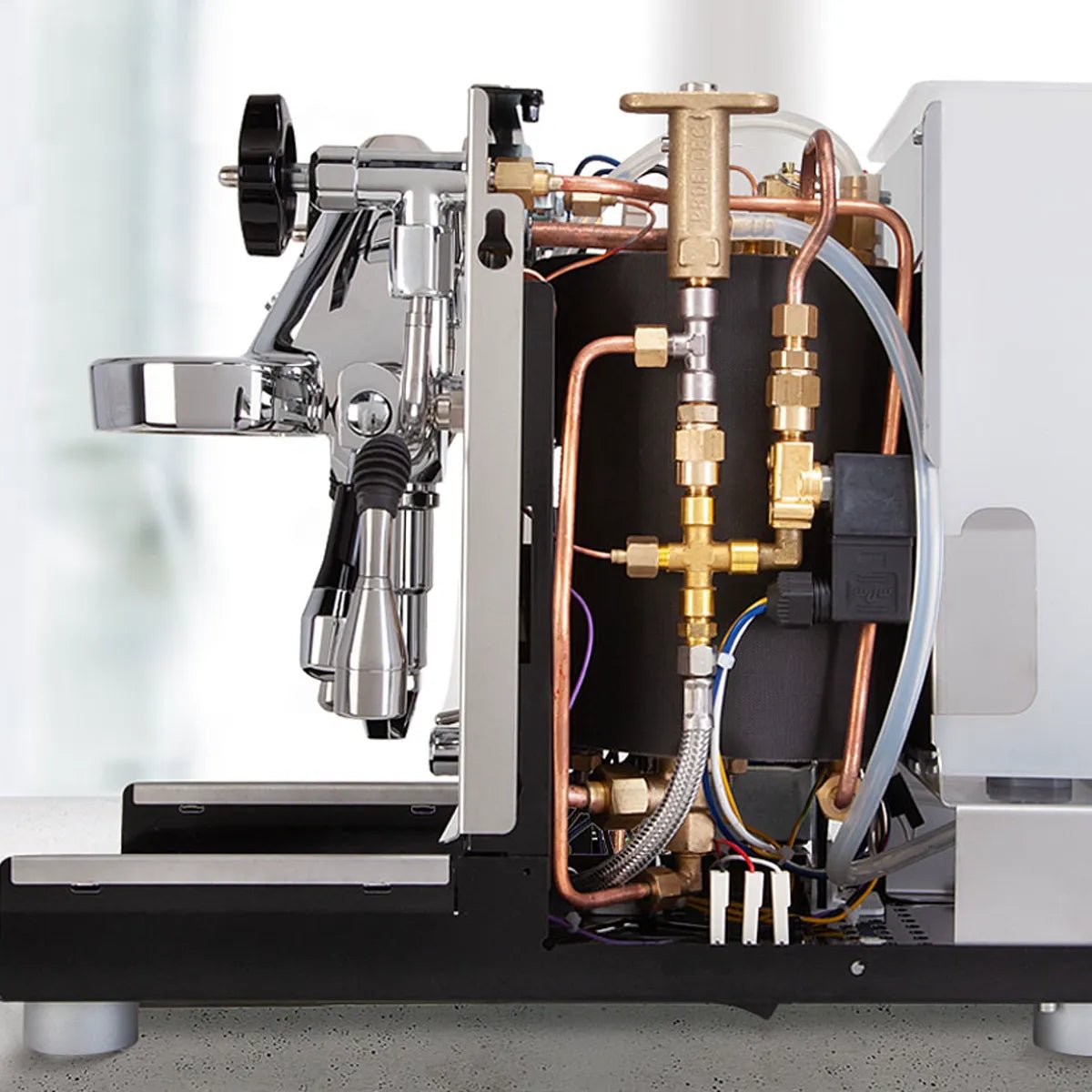 ECM Mechanika Slim w/ PID Espresso Machine and DF64 Grinder (White) Bundle Espresso Machine (Prosumer) ECM