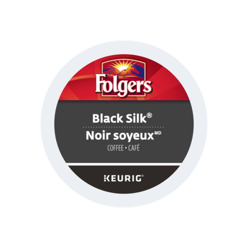 Folgers Gourmet Selections Black Silk K-Cup® Recyclable Pods (Box of 24) | Best Before Apr 11, 2024