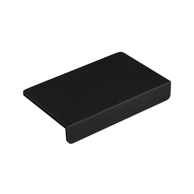 The MHW-3BOMBER Master Barista Set Bundle features a sleek black metal card holder with a minimalist design, ideal for organizing espresso accessories, displayed on a plain white background.