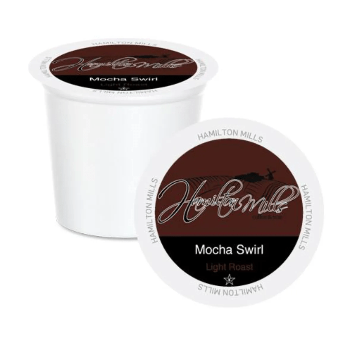 Hamilton Mills Mocha Swirl Single-Serve Coffee Pods (Box of 40) K-Cups Hamilton Mills