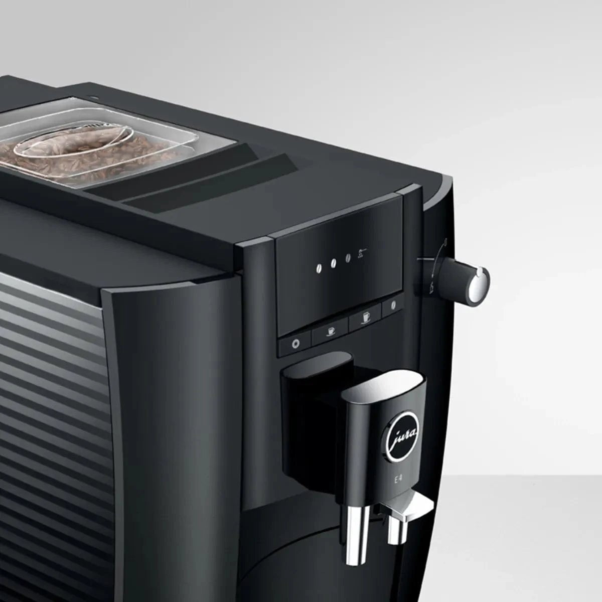 Jura E4 Super Automatic Coffee Machine 15466 (Piano Black) Super Automatic Espresso Machine Jura