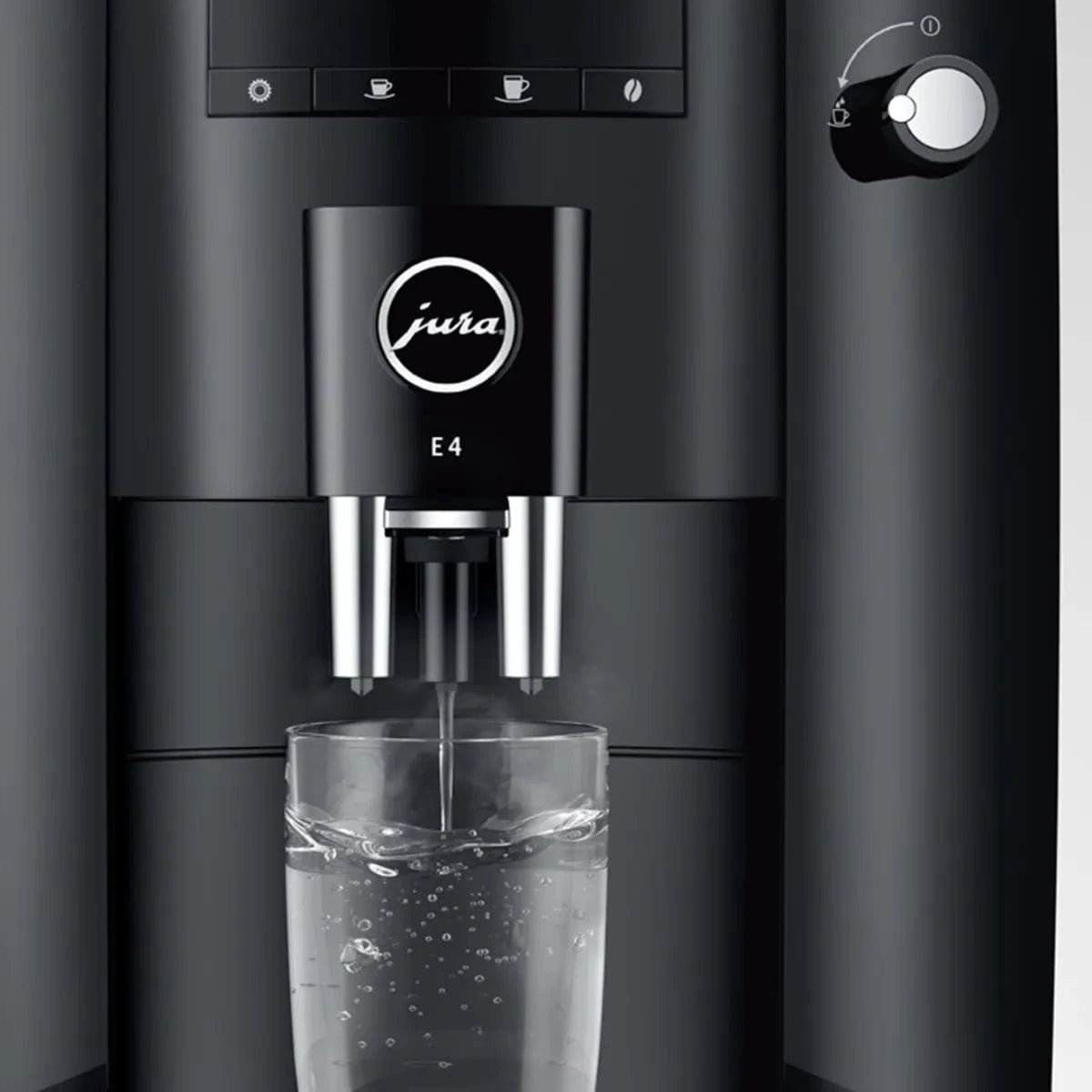 Jura E4 Super Automatic Coffee Machine 15466 (Piano Black) Super Automatic Espresso Machine Jura