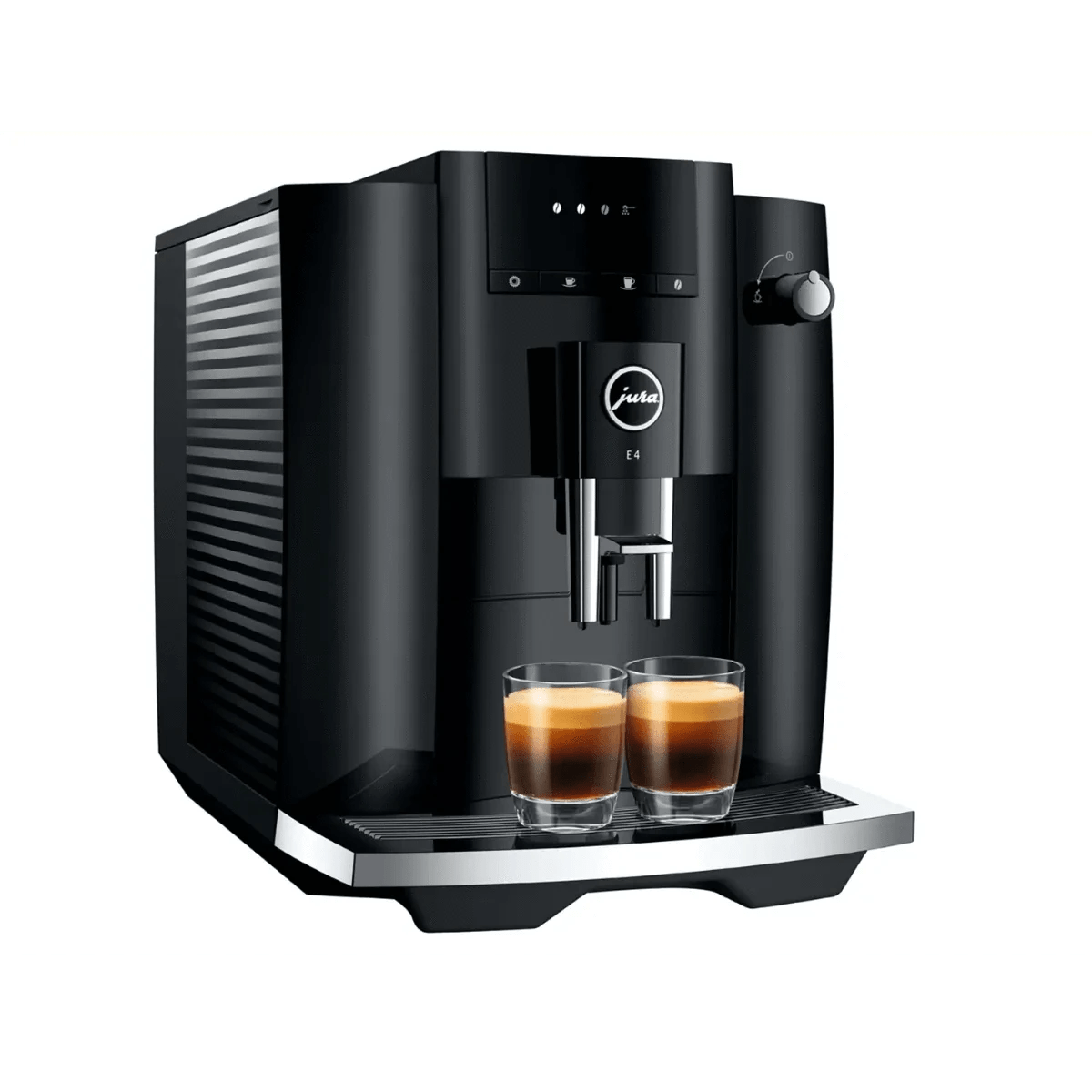 Jura E4 Super Automatic Coffee Machine 15466 (Piano Black) Super Automatic Espresso Machine Jura