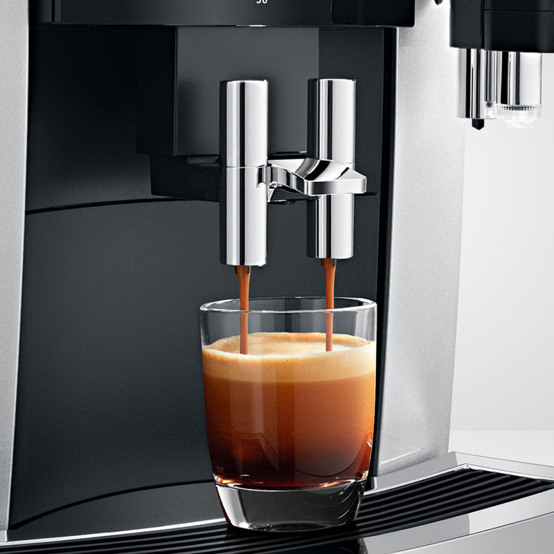 Jura S8 Super Automatic Coffee & Espresso Machine 15210 (Moonlight Silver) - Open Box, Unused