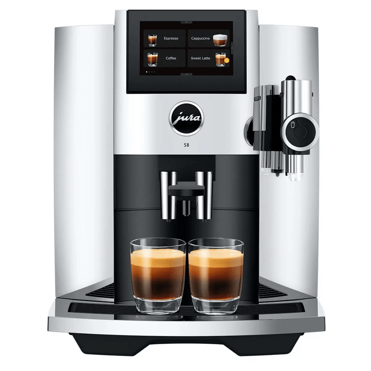 Jura S8 Super Automatic Coffee Espresso Machine 15653 Chrome Home Jura S8 Super Automatic Coffee Espresso Machine 15653 Chrome Home