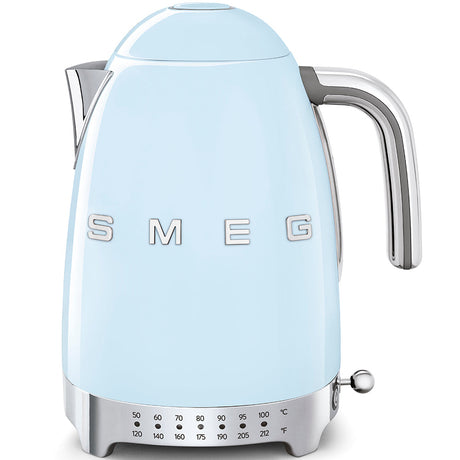 Smeg Retro-Style Variable Temperature 1.7L Electric Kettle KLF04PBUS (Pastel Blue) Kettle Smeg