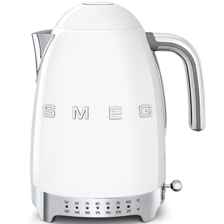 Smeg Retro-Style Variable Temperature 1.7L Electric Kettle KLF04WHUS (White) Kettle Smeg