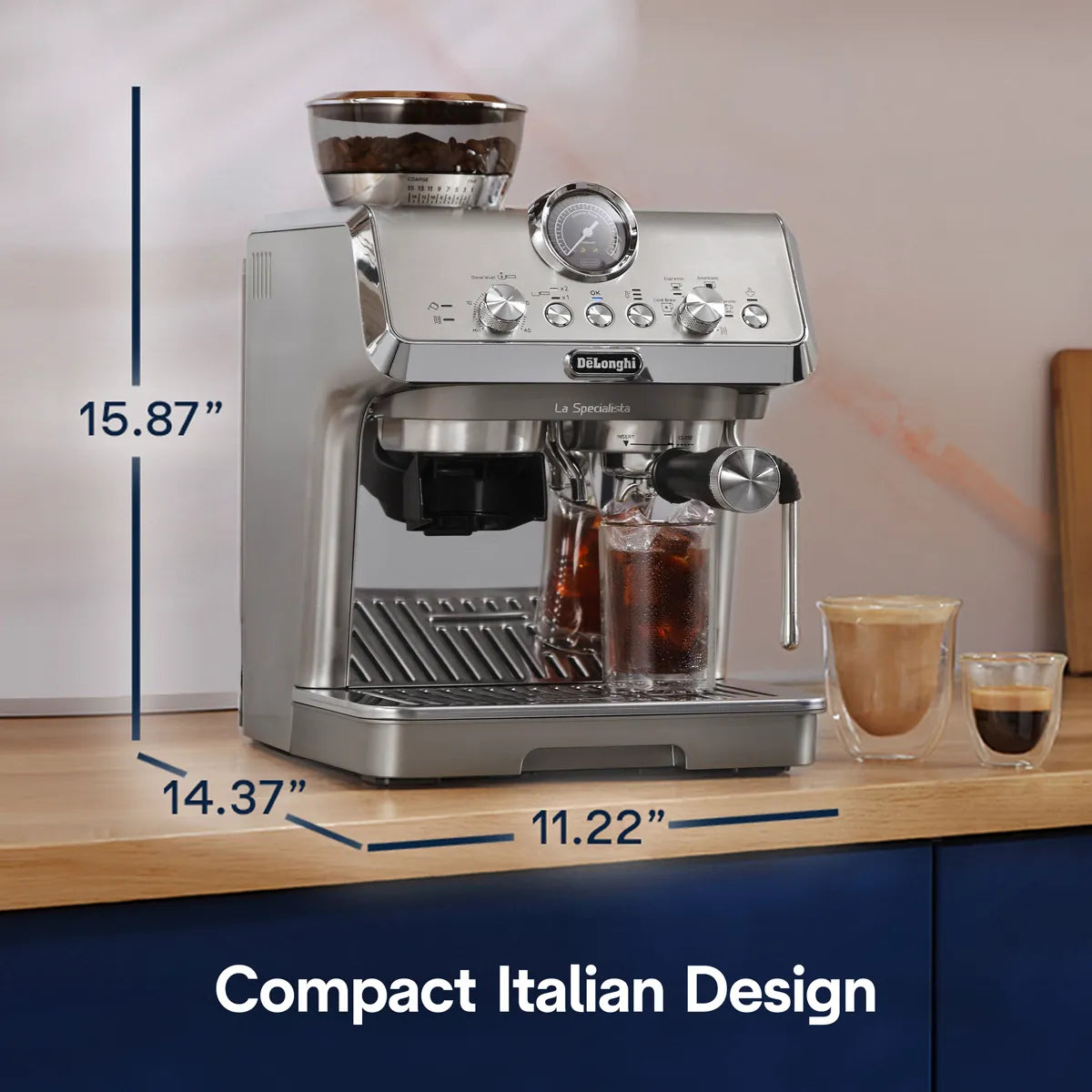 De'Longhi La Specialista Arte Evo Semi-Automatic Espresso Machine EC9250M (Metal) Espresso Machine DeLonghi