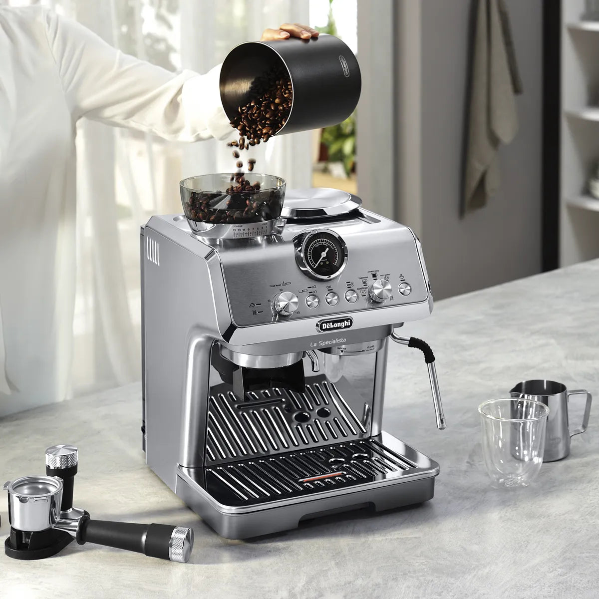 De'Longhi La Specialista Arte Evo Semi-Automatic Espresso Machine EC9250M (Metal) Espresso Machine DeLonghi