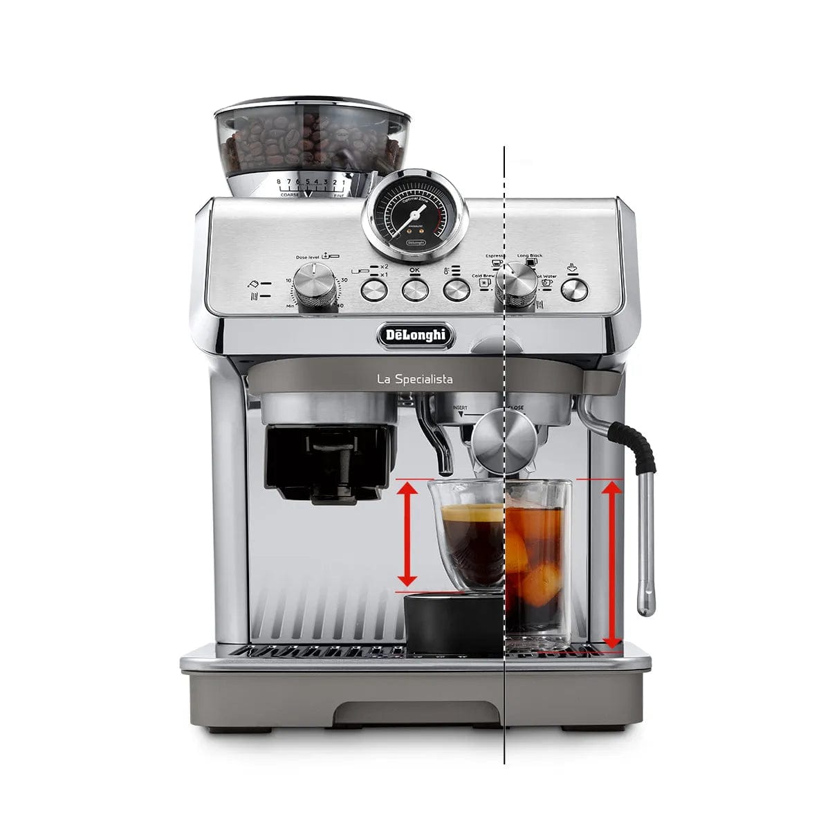 De'Longhi La Specialista Arte Evo Semi-Automatic Espresso Machine with Cold Brew EC9255M Espresso Machine DeLonghi