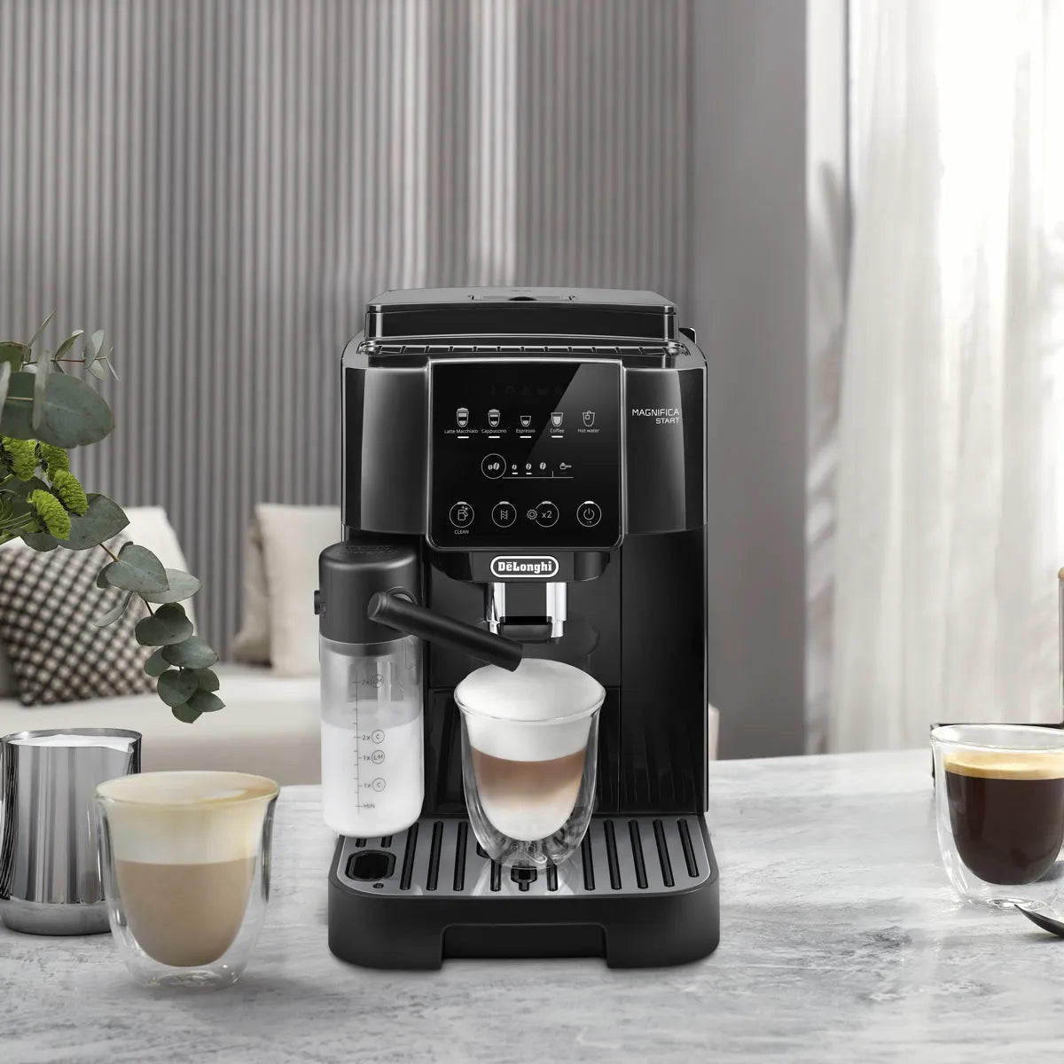 De'Longhi Magnifica Start Super Automatic Espresso Machine with LatteCrema System ECAM22080B (Black) Super Automatic Espresso Machine DeLonghi
