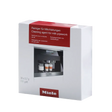 A box of Miele Cleaning Agent for Milk Pipework Cleaner Sachets (30 count), featuring red and white branding with an image of a Miele coffee machine, contains 30 x 3.7g sachets (111g) for effective milk system cleaning.