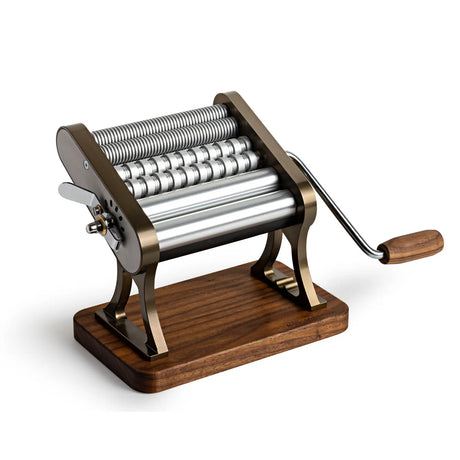 Marcato Otello Heritage 150mm Pasta Maker with Dark Wood Base Pasta Maker Marcato