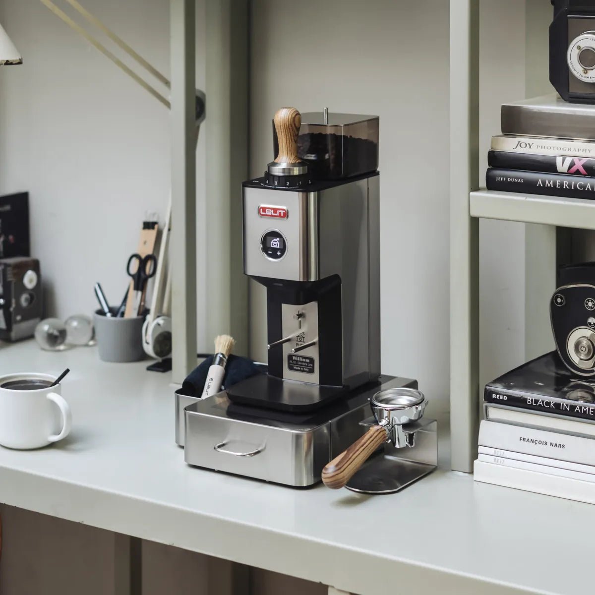 Lelit William Coffee Grinder PL72 (Brushed Stainless Steel) Coffee Grinder Lelit