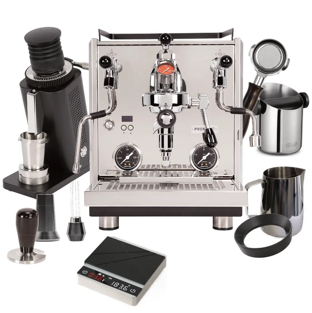 Profitec DRIVE & SD54 "Ready to Go" Espresso Bundle – Dual Boiler, Flow Control, Single Dose Grinder & Complete Barista Kit Espresso Machine Profitec