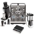 Profitec RIDE & SD54 (Black) "Ready to Go" Espresso Bundle – Dual Boiler E61 Machine, Single Dose Grinder & Complete Barista Tool Kit Espresso Machine (Prosumer) Profitec