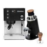 Rancilio Silvia M V6 Espresso Machine (Limited Edition Black) with DF54 Single Dose Grinder & Tamper Espresso Machine Rancilio