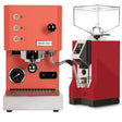 Profitec Go (Red) Espresso Machine & Eureka Mignon Specialita Grinder (Red) Bundle Espresso Machine (Prosumer) Profitec