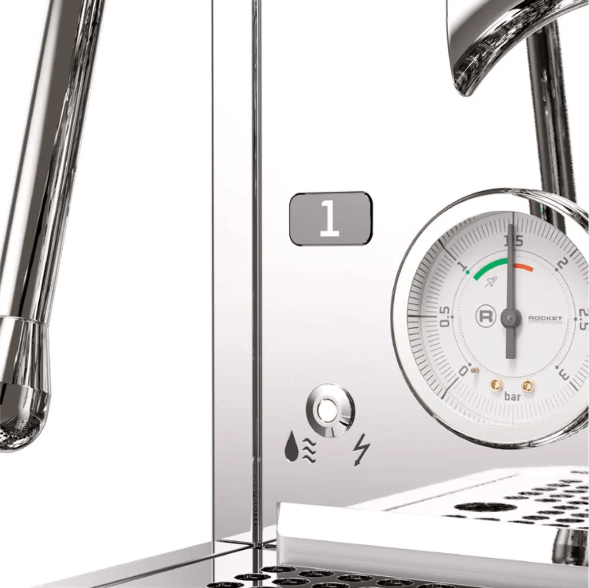 Rocket Mozzafiato Fast Type R Espresso Machine RE852E3A12 (Chrome) Espresso Machine (Prosumer) Rocket