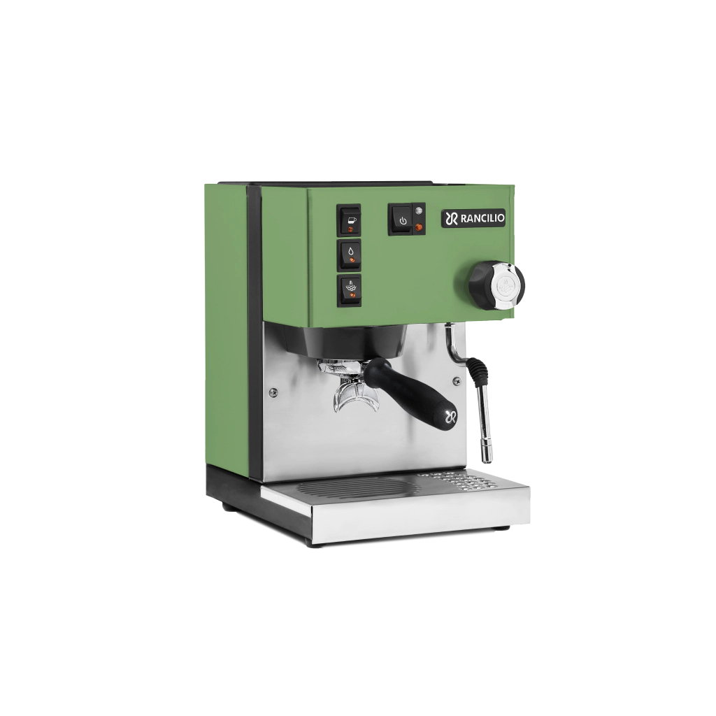 Rancilio Silvia M V6 Espresso Machine (Sage Green) - Front Angle