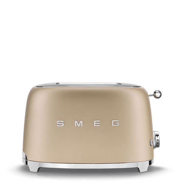 Smeg Retro-Style 2-Slice Toaster TSF01CHMUS (Matte Champagne) Toaster Oven Smeg
