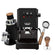 Gaggia Classic E24 Thunder Black, DF54 (Black) Grinder, Bottomless Walnut Portafilter, & Walnut Tamper Bundle