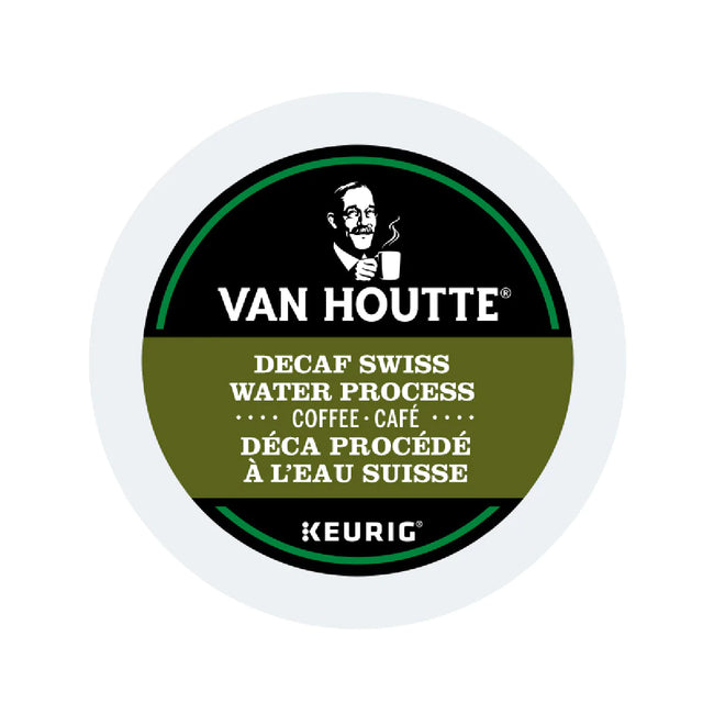 Van Houtte Decaf. Fair Trade Swiss Water Organic K-Cup® Recyclable Pods (Case of 96) - Best Before September 10, 2023