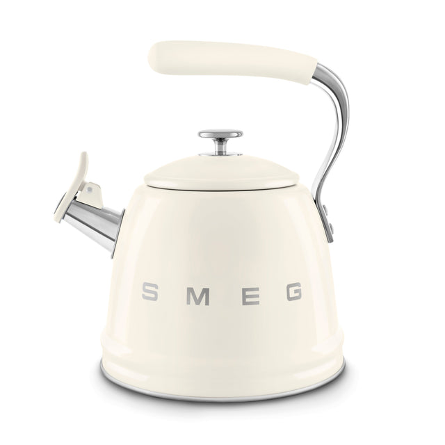Smeg Retro-Style 2.3L Stove Top Whistling Kettle WKF01CR (Cream) Kettle Smeg