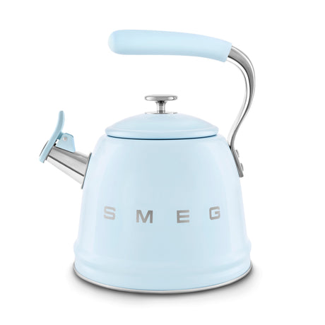 Smeg Retro-Style 2.3L Stove Top Whistling Kettle WKF01PB (Pastel Blue) Kettle Smeg