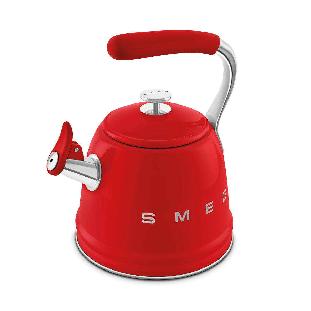 Smeg Retro-Style 2.3L Stove Top Whistling Kettle WKF01RD (Red) Kettle Smeg