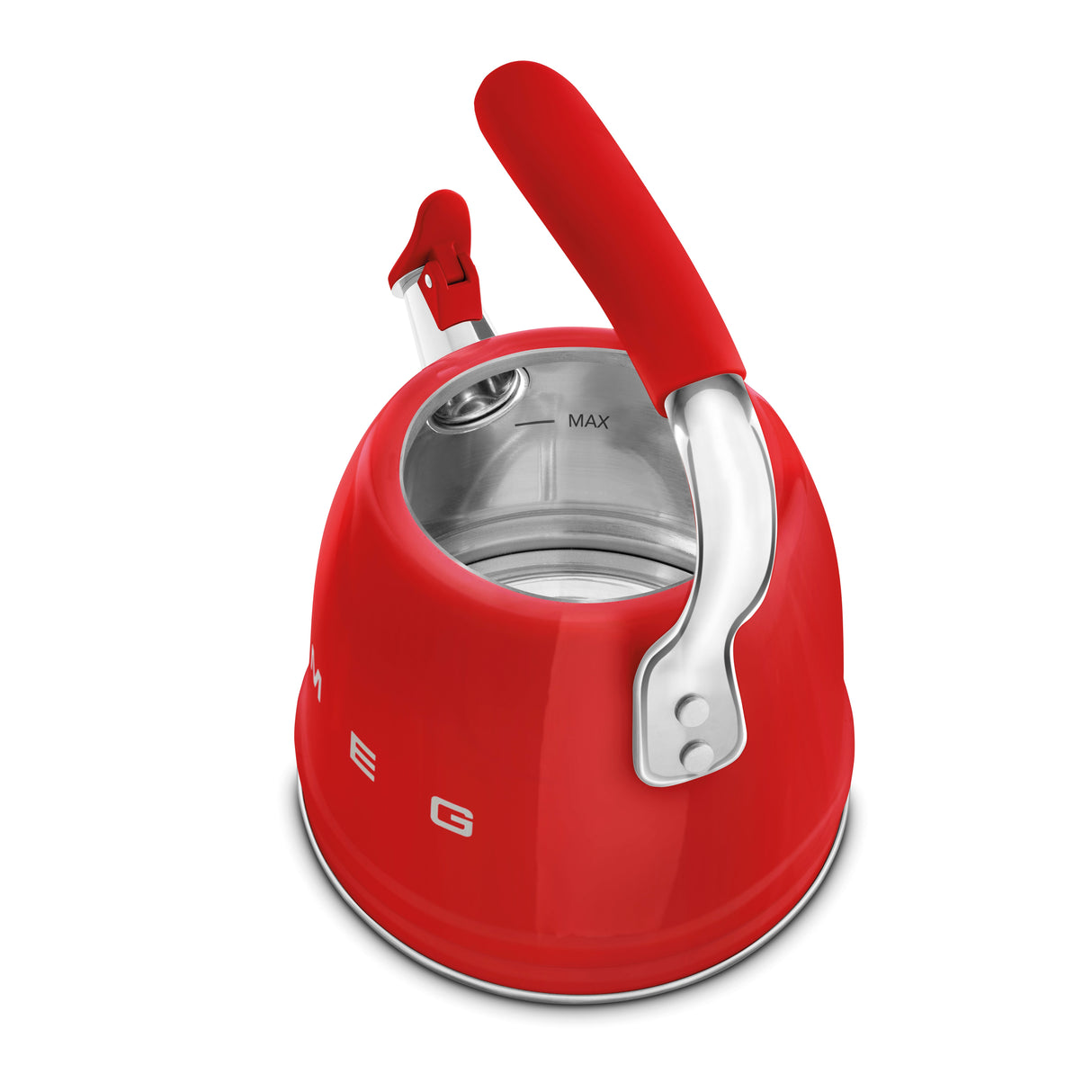 Smeg Retro-Style 2.3L Stove Top Whistling Kettle WKF01RD (Red) Kettle Smeg