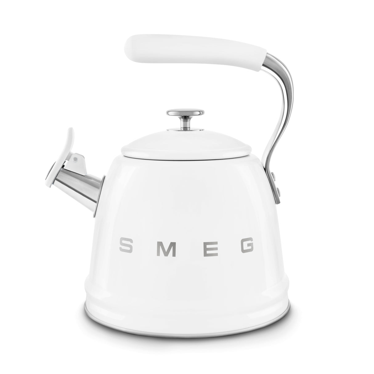 Smeg Retro-Style 2.3L Stove Top Whistling Kettle WKF01WH (White) Kettle Smeg