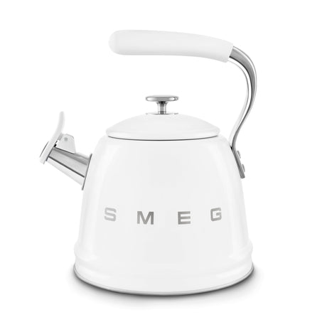 Smeg Retro-Style 2.3L Stove Top Whistling Kettle WKF01WH (White) Kettle Smeg