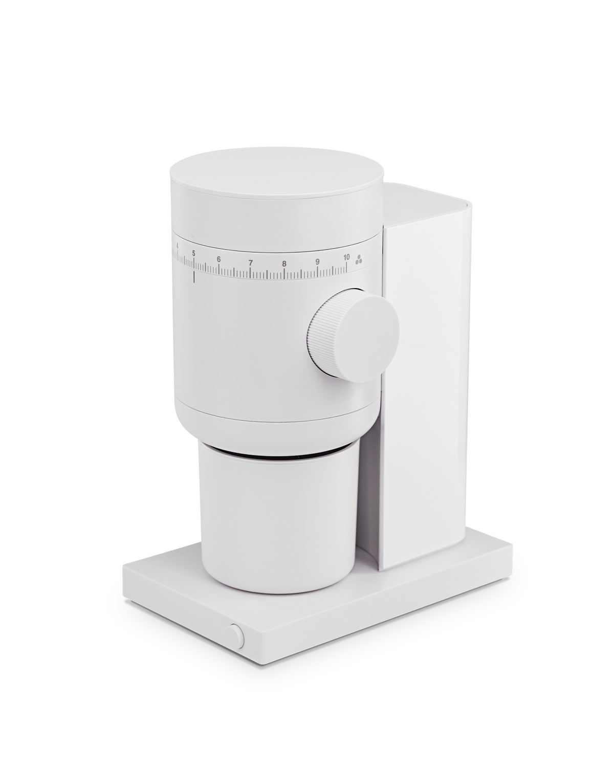 Fellow Opus 2 Conical Burr Grinder in matte white, detail