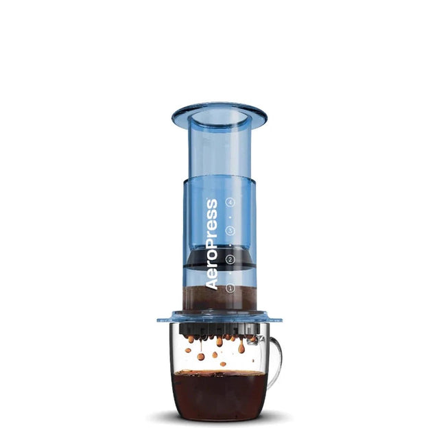 AeroPress Clear Coffee Press (Blue) Pour-Over Coffee Makers AeroPress