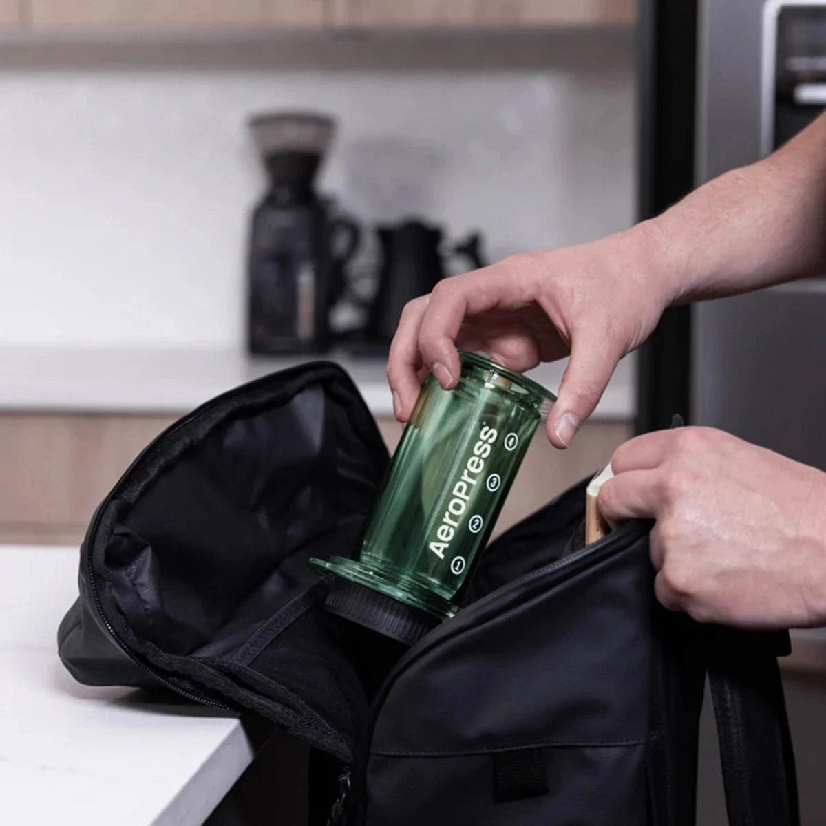 AeroPress Clear Coffee Press (Green) Pour-Over Coffee Makers AeroPress