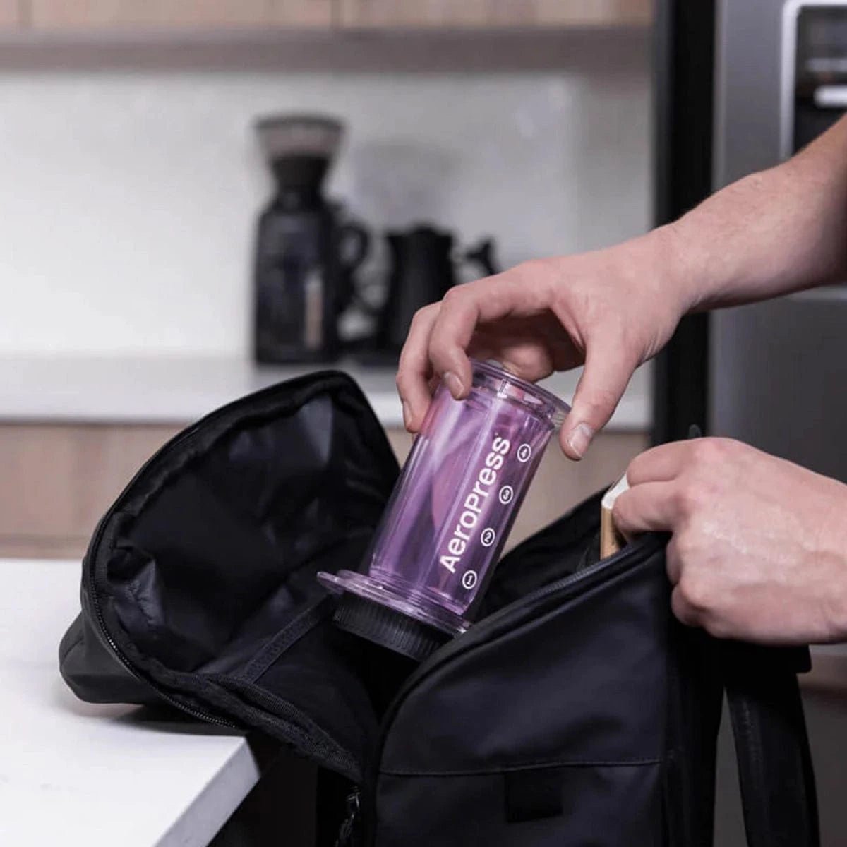 AeroPress Clear Coffee Press (Purple) Pour-Over Coffee Makers AeroPress