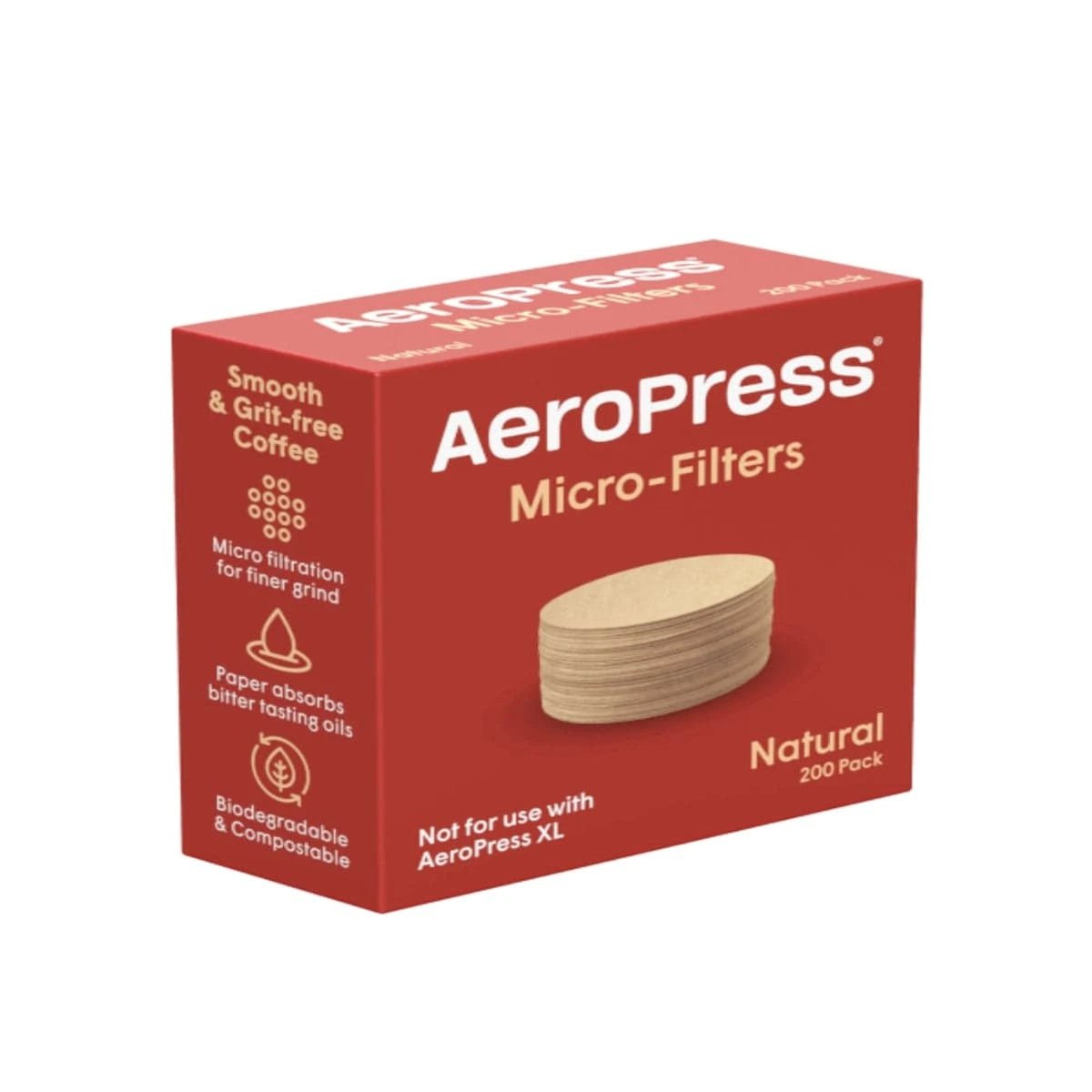 AeroPress Natural Micro-Filters (4 Pack, 800 Count) Accessory AeroPress