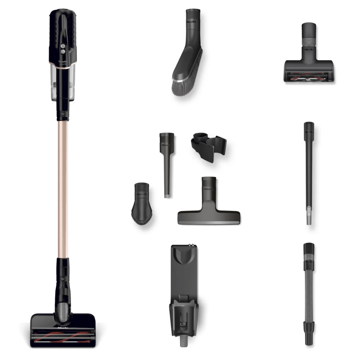 Miele Duoflex HX1 TotalCare Cordless Bagless Stick Vacuums 41QLL036USA (Obsidian Black / Rose Gold) Vacuum Cleaners Miele