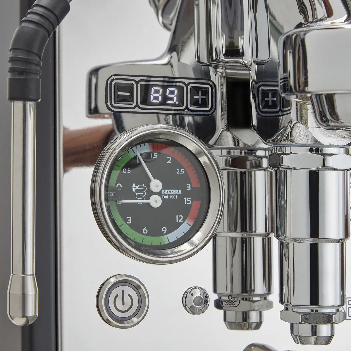 Bezzera Aria TOP Heat Exchange Espresso Machine w/ PID, Flow Control (Black w/Wood) - Open Box, Unused Espresso Machine (Prosumer) Bezzera