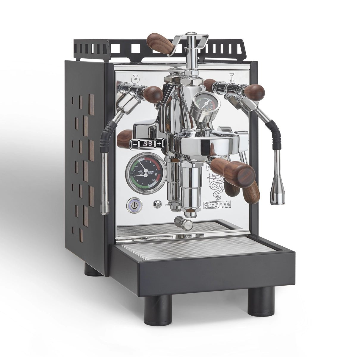 Bezzera Aria TOP Heat Exchange Espresso Machine w/ PID, Flow Control (Black w/Wood) - Open Box, Unused Espresso Machine (Prosumer) Bezzera