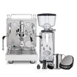 ECM Mechanika Max Heat Exchanger (HX) Espresso Machine with PID, ECM S-Automatik 64 Burr Grinder (Stainless Steel) & Barista Tools Bundle Espresso Machine (Prosumer) ECM