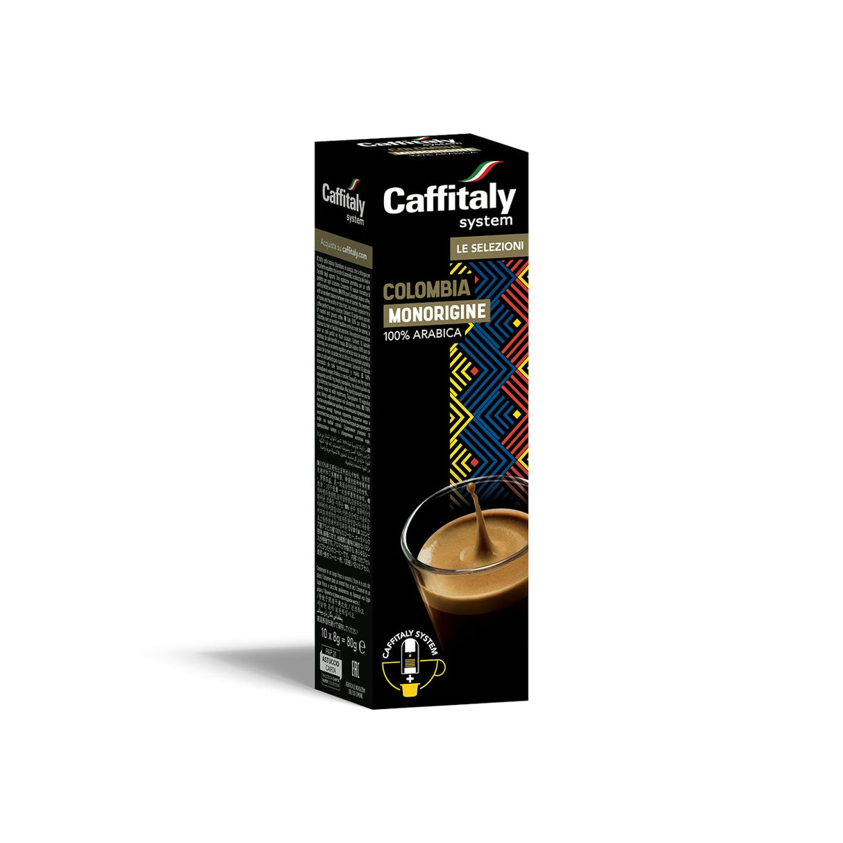 Caffitaly Colombia Monorigine Espresso Coffee Capsules Caffitaly Capsules Caffitaly